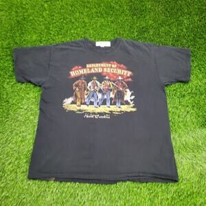 Vintage Department-of-Homeland Security Shirt XL 23x27 Black